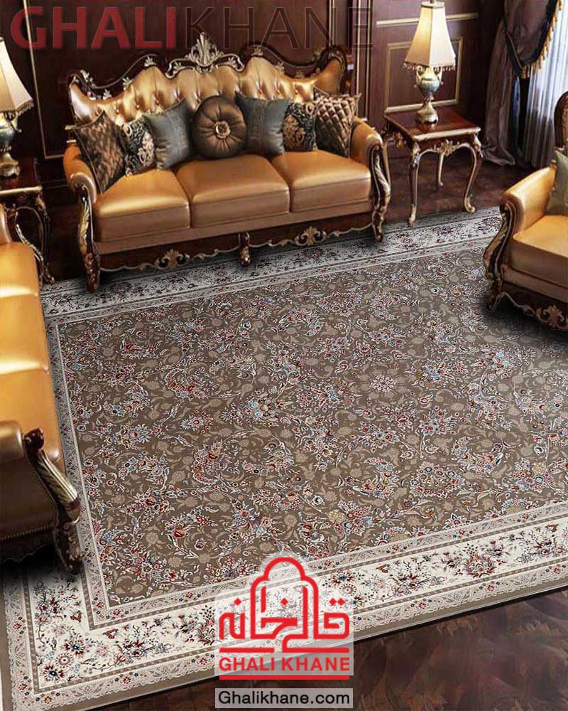 فرش زمرد مشهد کد 37001 نسکافه ای