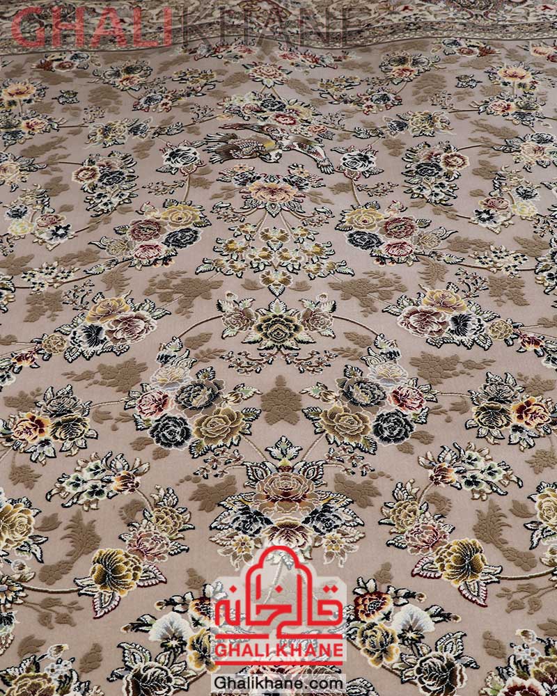 فرش ماشینی زمرد مشهد کد 22006 موزی