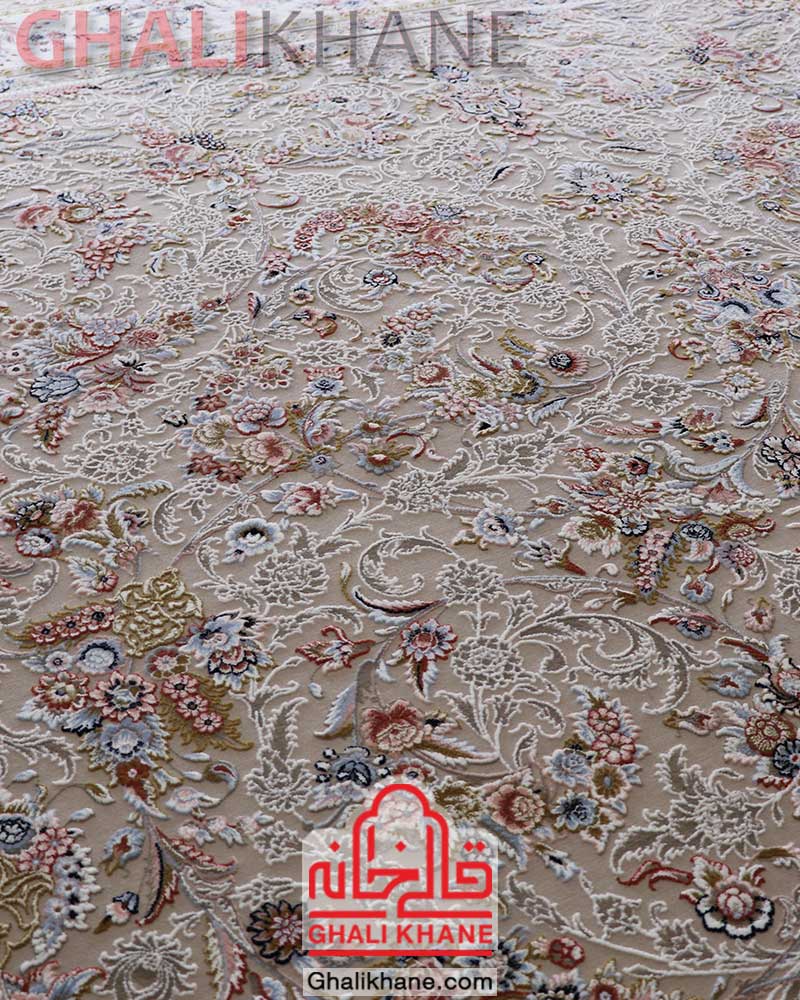 فرش زمرد مشهد کد 37001 بژ
