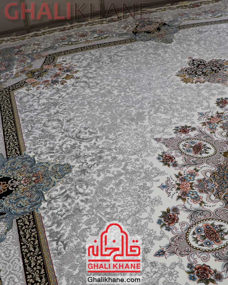 فرش مشهد کد 802081 کرم