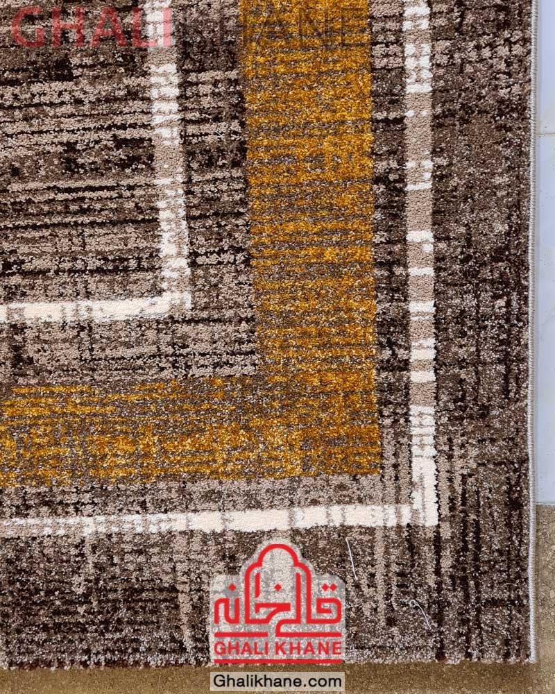 گلیم فرش ساوین طرح نیلو شکلاتی