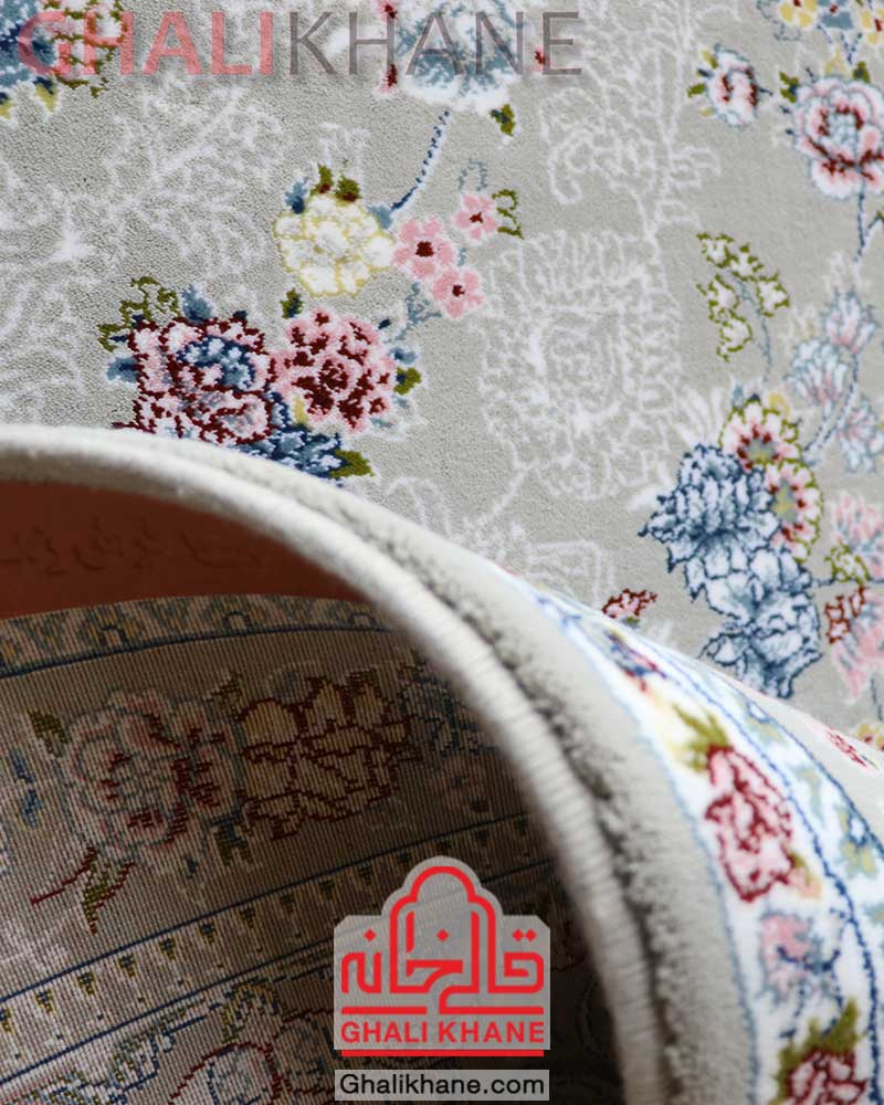 فرش زمرد مشهد 700 شانه کد 25072 طوسی