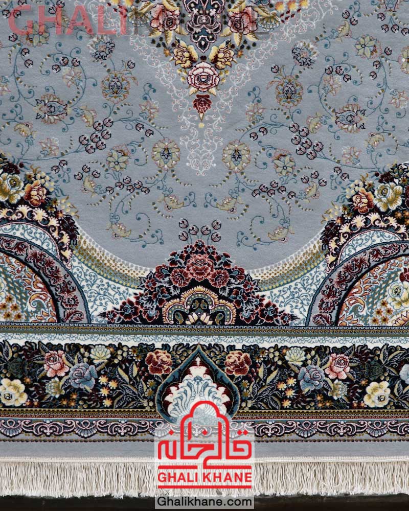 فرش ماشینی مشهد کد 722215 طوسی