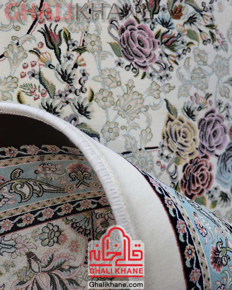 فرش مشهد 1500 شانه کد 515014 کرم