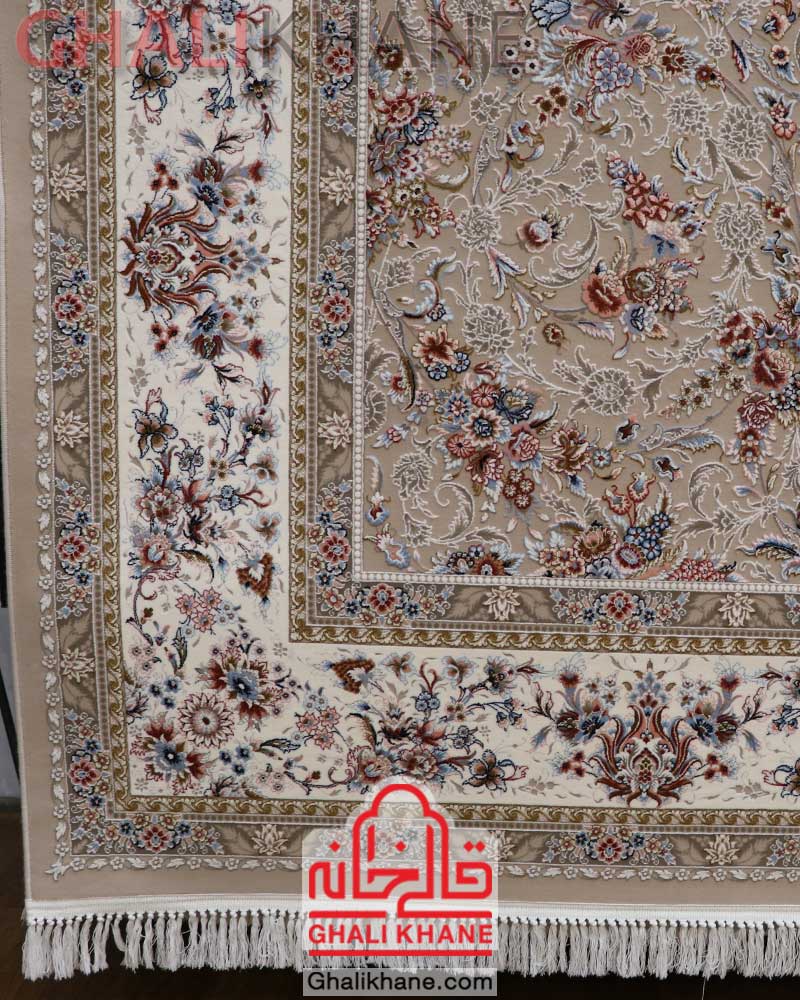 فرش زمرد مشهد کد 37001 بژ