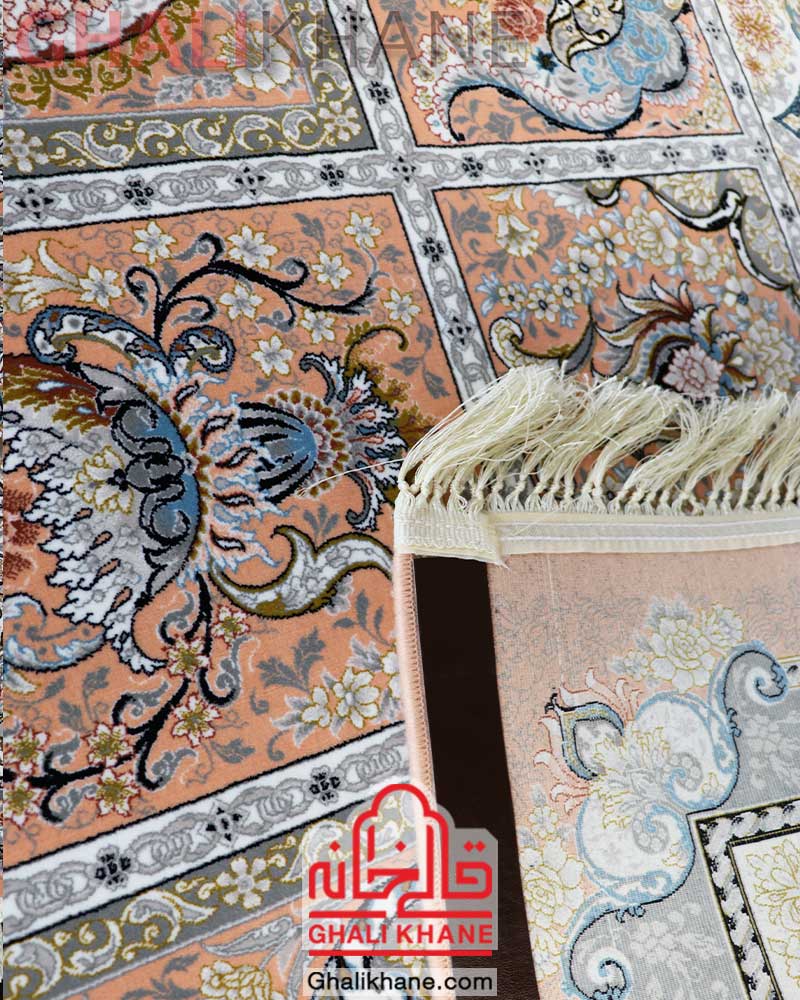 فرش مشهد کد 802188 گلبهی خشتی