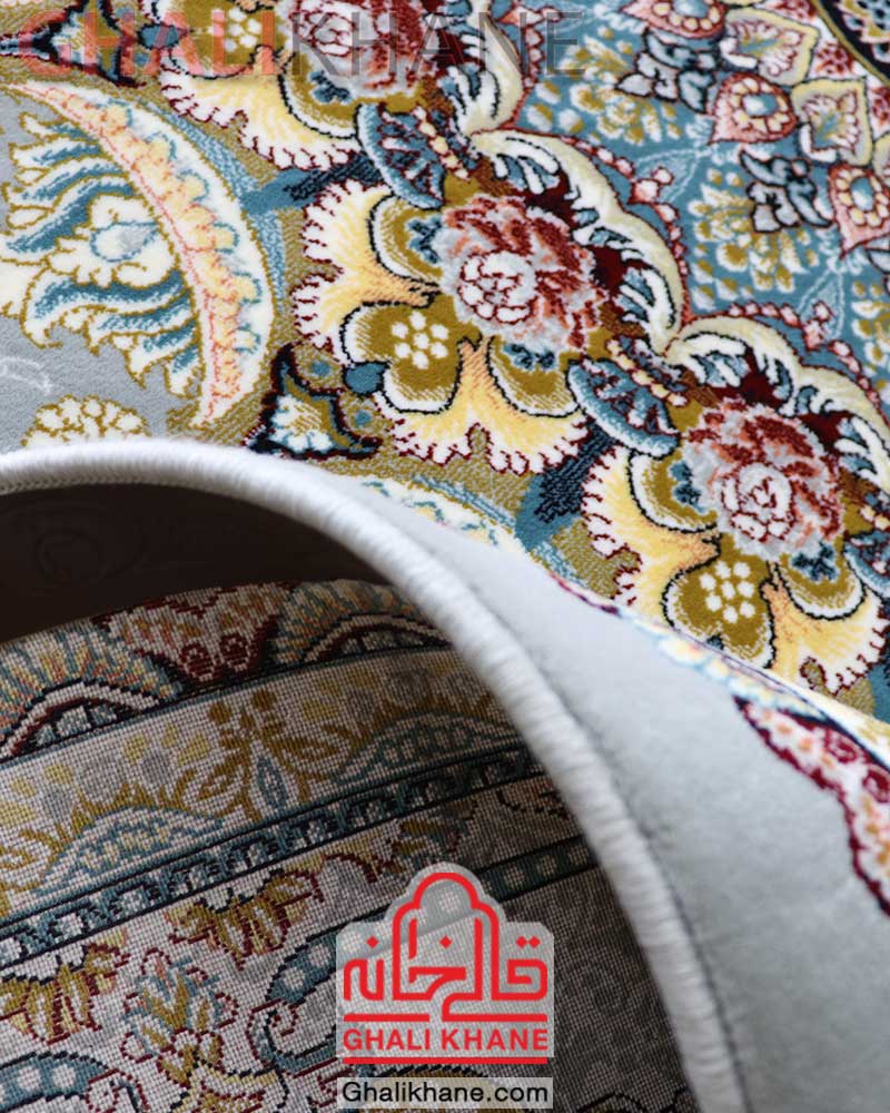 فرش ماشینی مشهد کد 722216 طوسی
