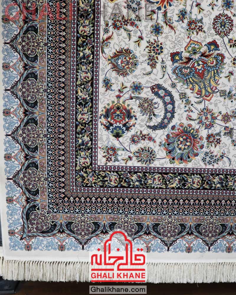 فرش مشهد کد 802125 کرم