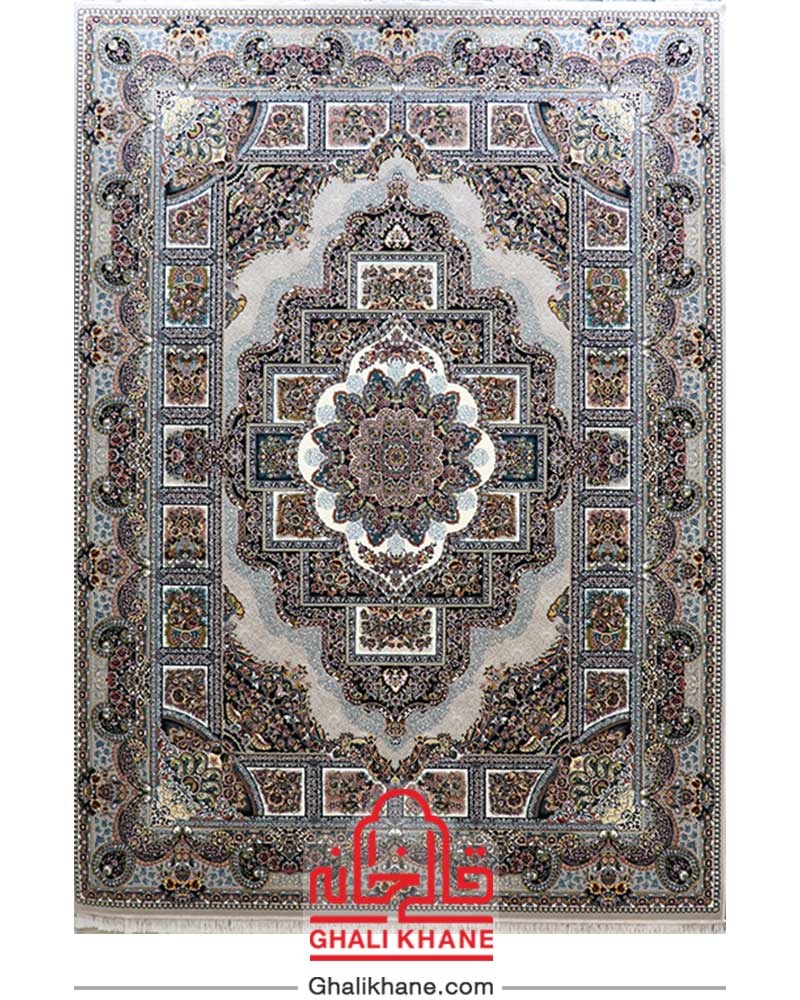 فرش نگین مشهد 700 شانه کد 2595 حوض نقره فیلی