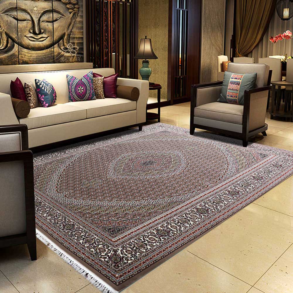 فرش زمرد مشهد کد 14016 ریزماهی گردویی