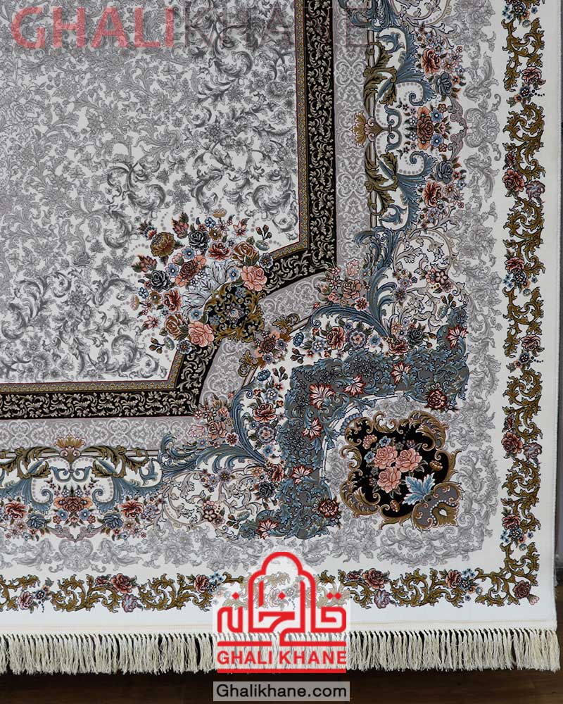 فرش مشهد کد 802081 کرم