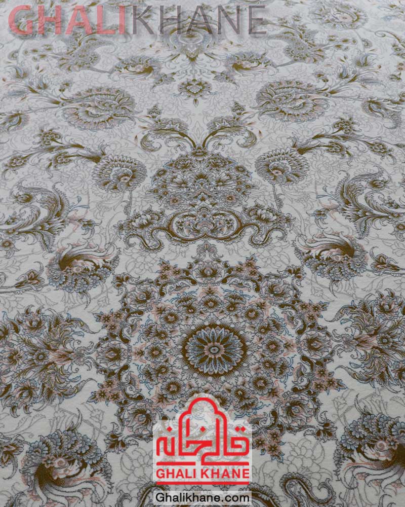 فرش مشهد کد 802078 کرم