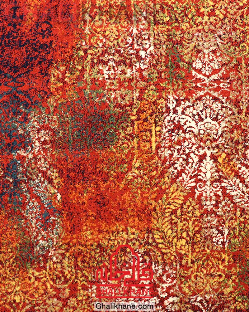 فرش گبه ساوین کد 2095 کرم