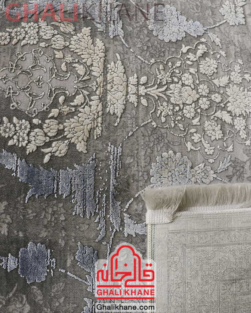 فرش طوسی بنفش