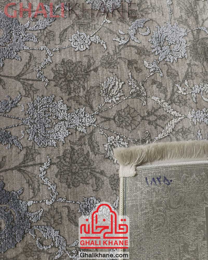 فرش 1200 شانه طوسی بنفش