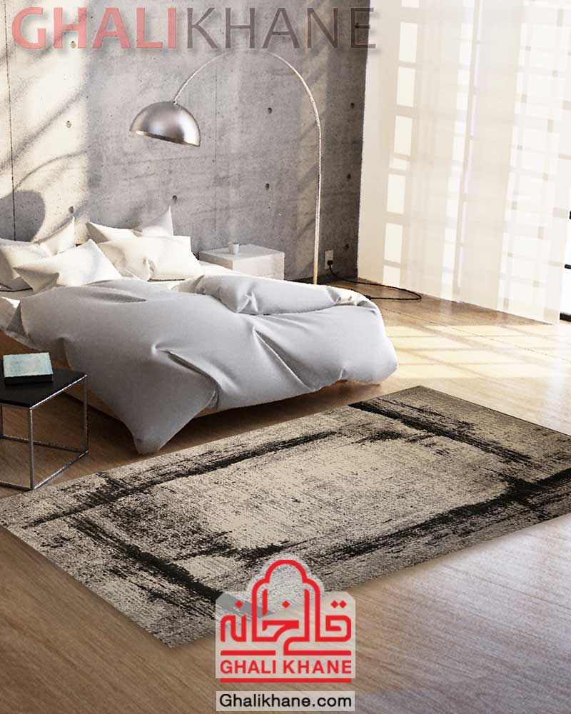 فرش ماشینی ساوین طرح نوژا زمینه کرم