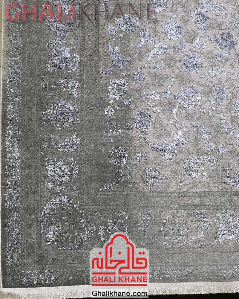 فرش 1200 شانه افشان طوسی بنفش