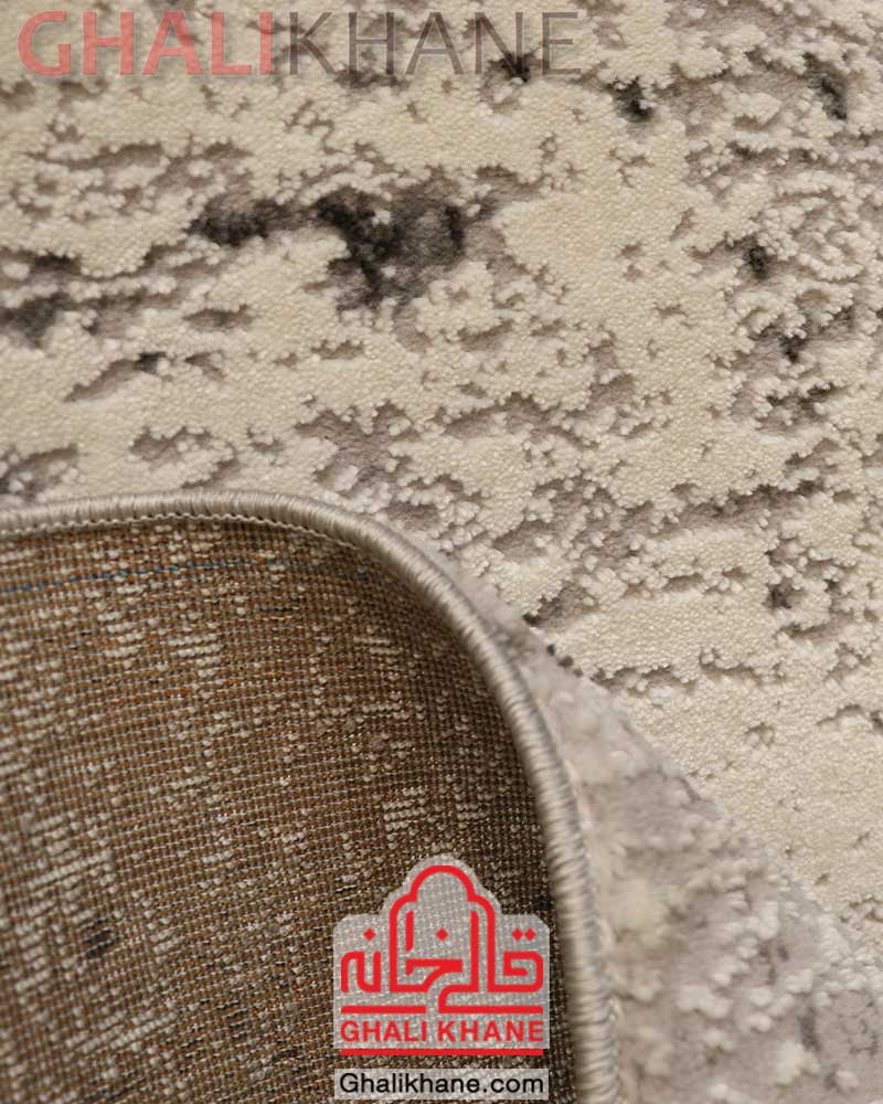 فرش ماشینی ساوین طرح نوژا زمینه کرم