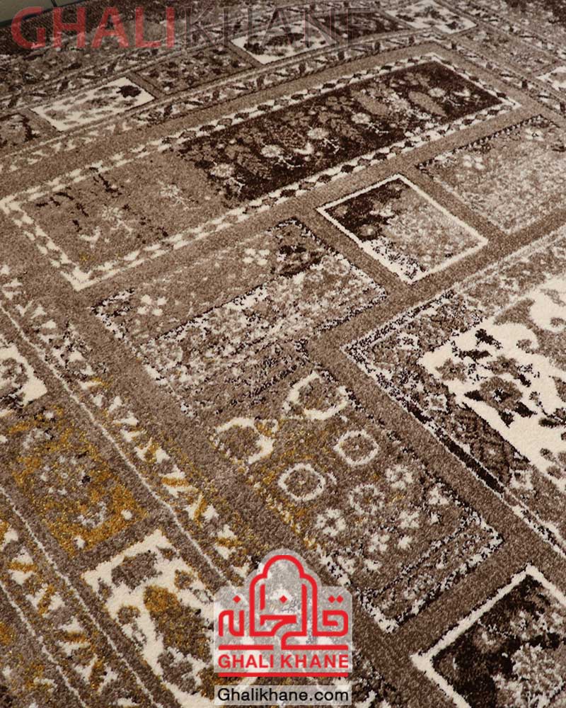 گلیم فرش ساوین کد 2097 کلکسیون صدف