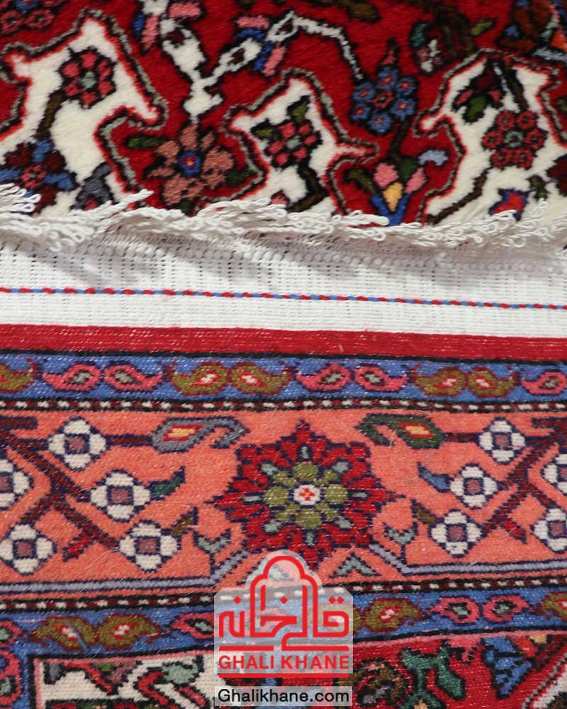 فرش دستبافت ساوه زرع نیم کرک