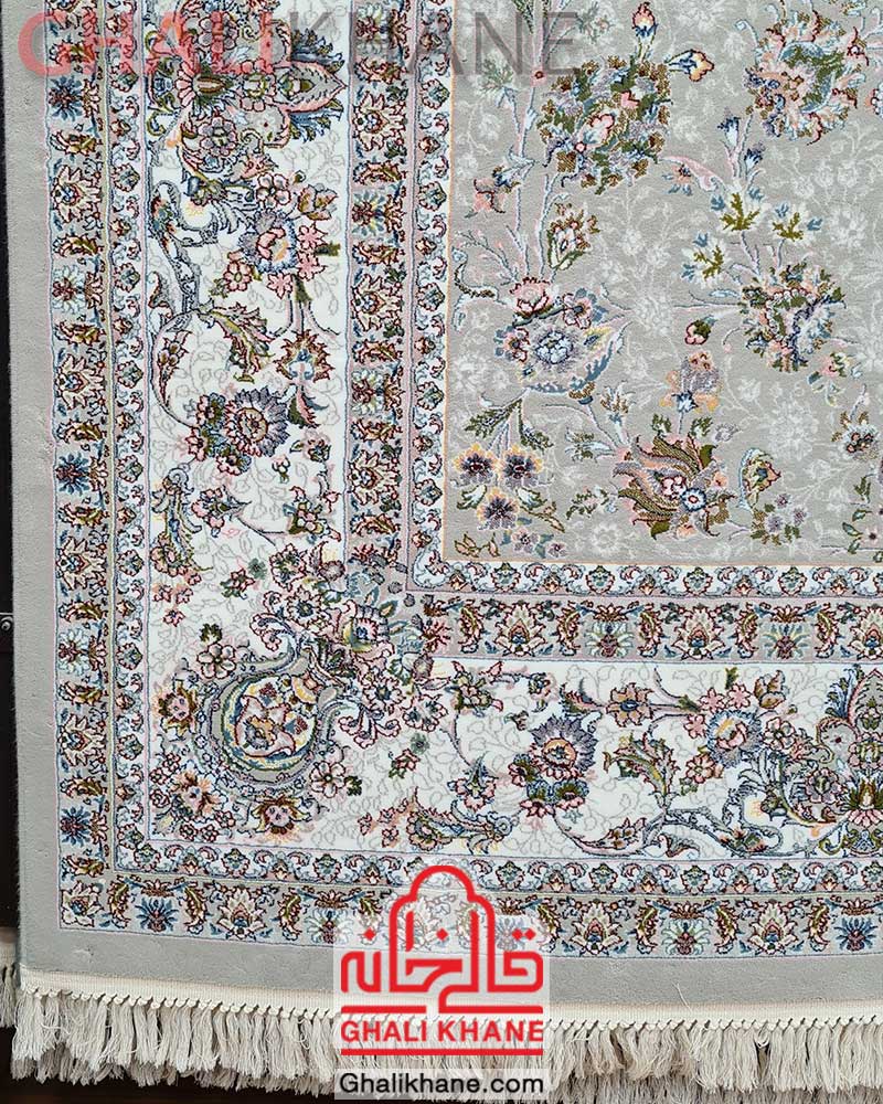 فرش زمرد مشهد کد 25041 طوسی جدید