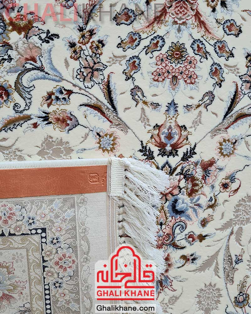 فرش زمرد مشهد 1200 شانه کد 37001 کرم