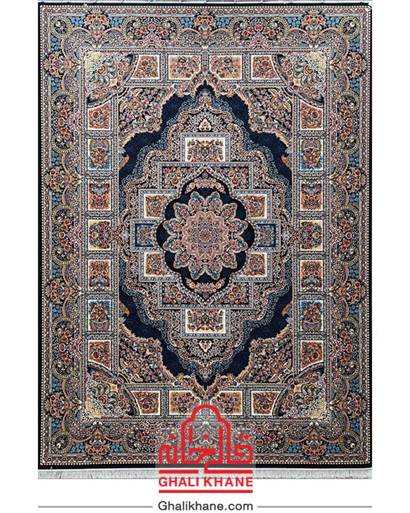 فرش حوض نقره سرمه ای