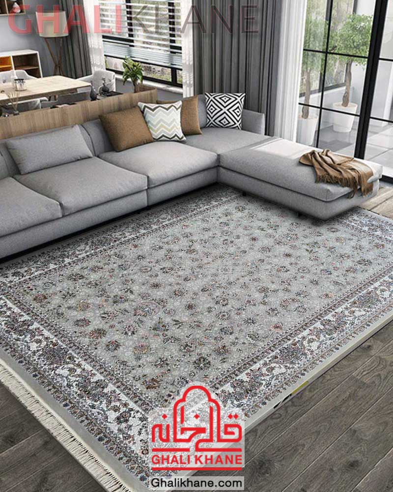 فرش زمرد مشهد کد 25041 طوسی