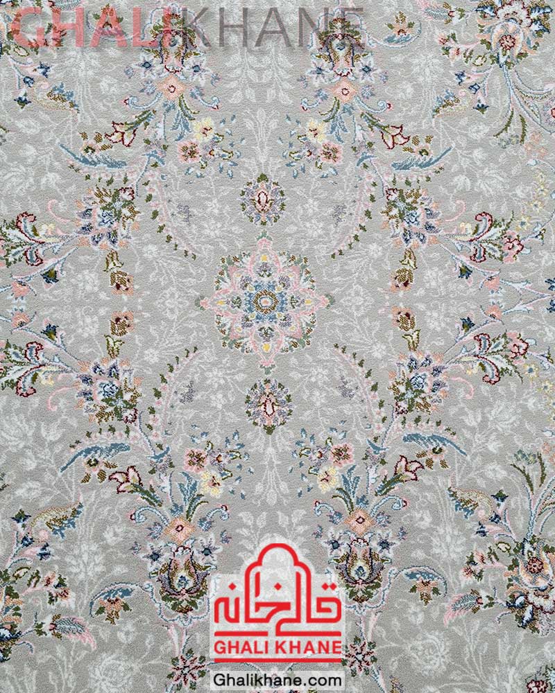 فرش زمرد مشهد کد 25041 طوسی 700 شانه افشان