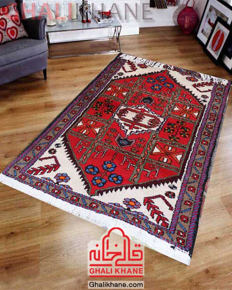 فرش دستبافت ساوه نقشه کمپانی زرع و چارک