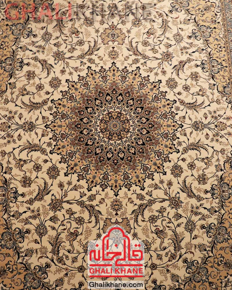 فرش ستاره کویر یزد کلکسیون زهره نوین 700 شانه کد H002-1101