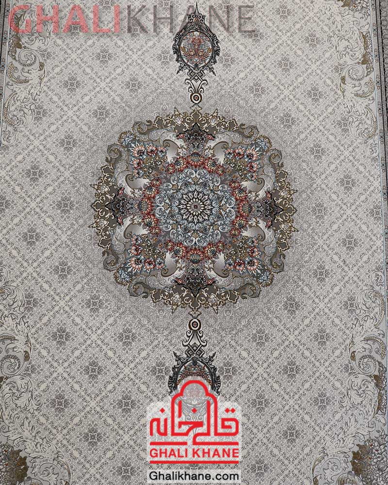 فرش کلاسیک نگین مشهد کد 1220 کرم