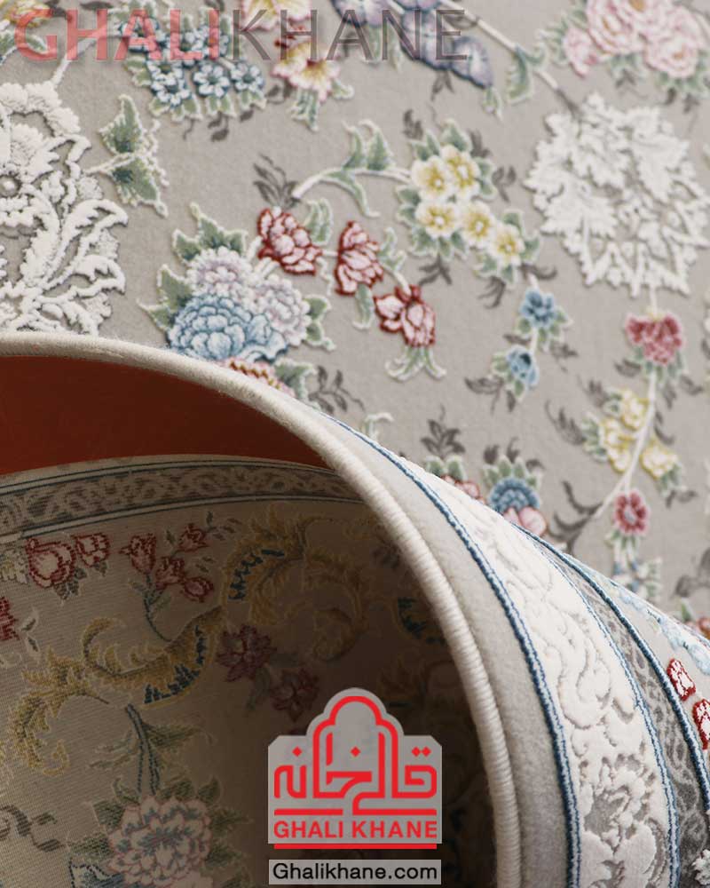 فرش زمرد مشهد 1500 شانه کد 55003 صدفی