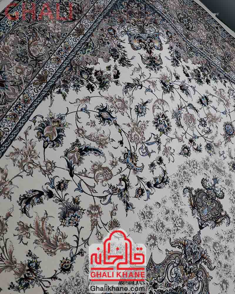 فرش زمرد مشهد کد 22001 کرم