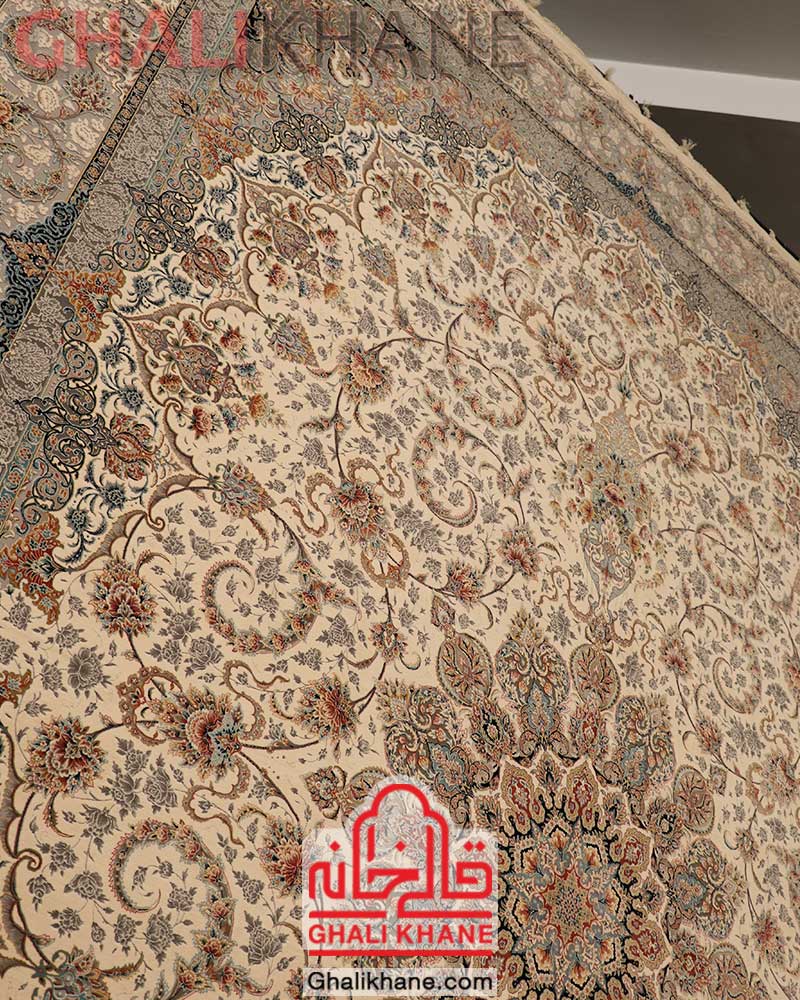 فرش ستاره کویر یزد کلکسیون ستارگان 1500 شانه کد E500-1003