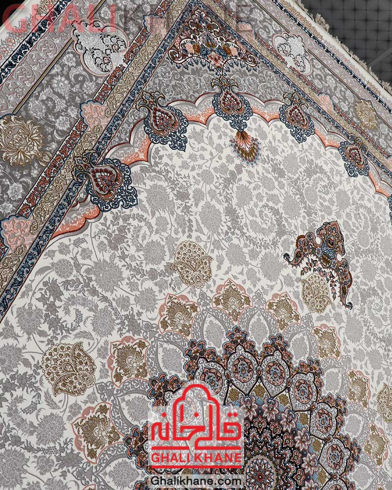 فرش نگین مشهد کد 1217 کرم