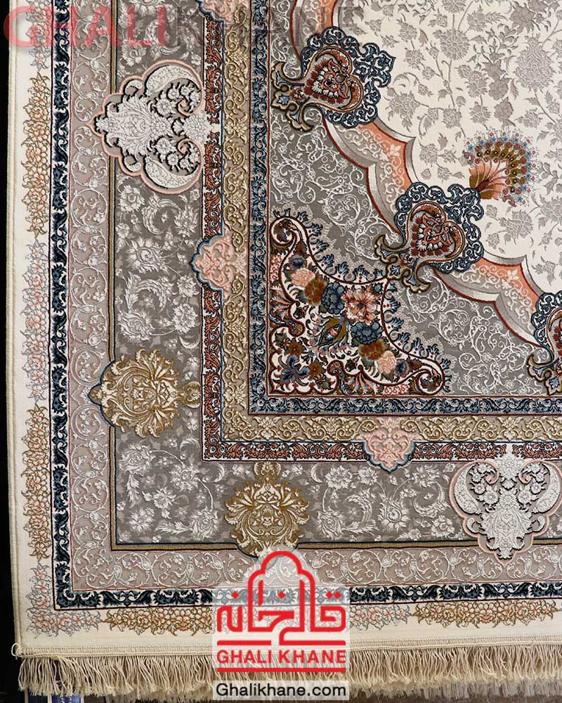 فرش نگین مشهد کد 1217 کرم