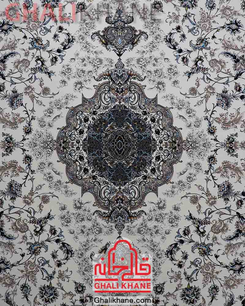 فرش زمرد مشهد کد 22001 کرم