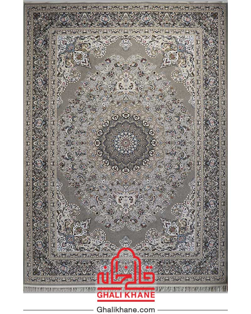 فرش زمرد مشهد کد 30003 سیلور