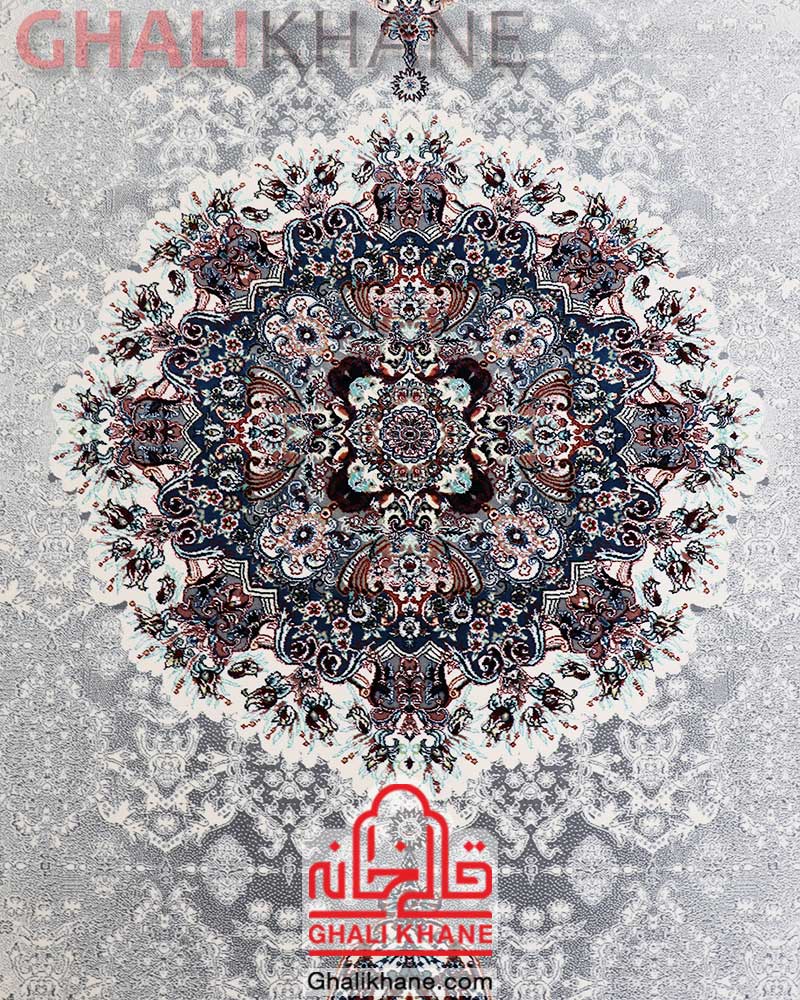 فرش زمرد مشهد طرح هالیدی کرم کد 25037