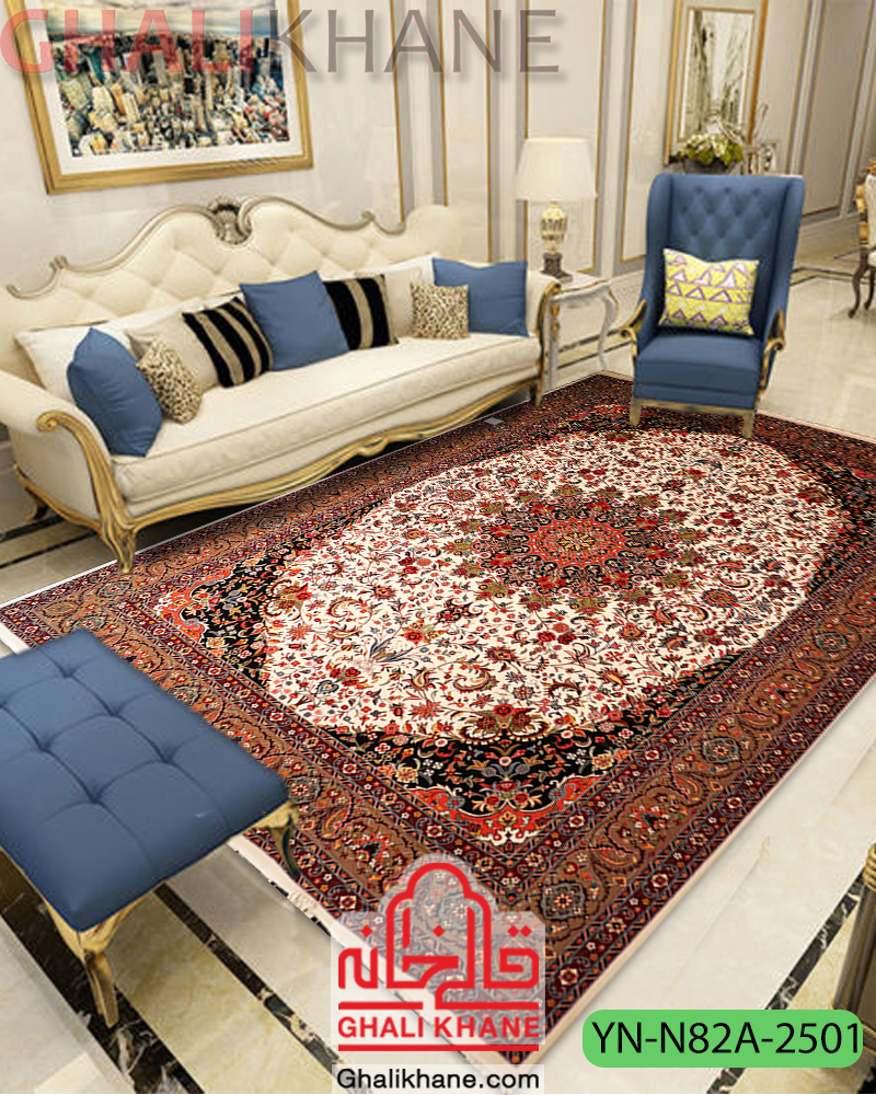 فرش ماشینی شاهکارنوین کد YN-N82A-2501