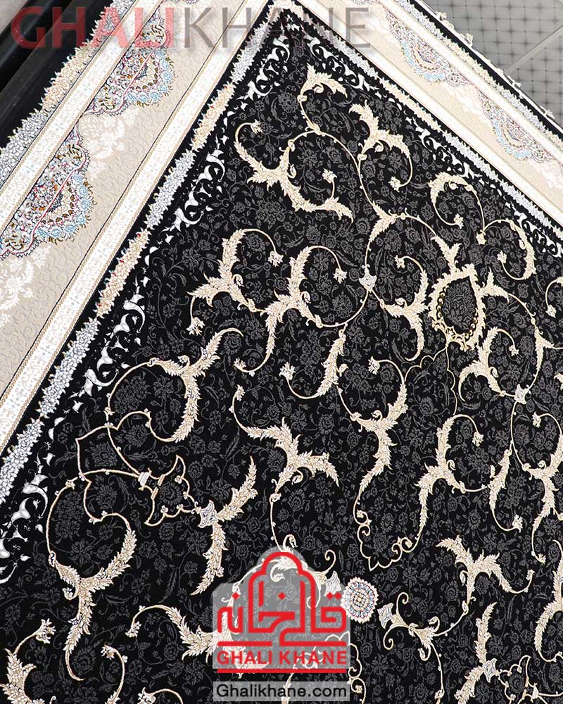 فرش نگین مشهد کد 2608 سرمه ای