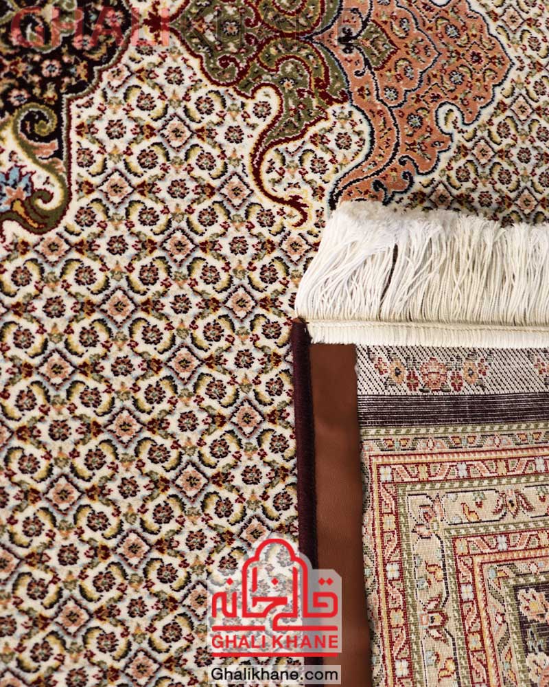 فرش کویر یزد کلکسیون شهباز کد A002-1209 ریزماهی