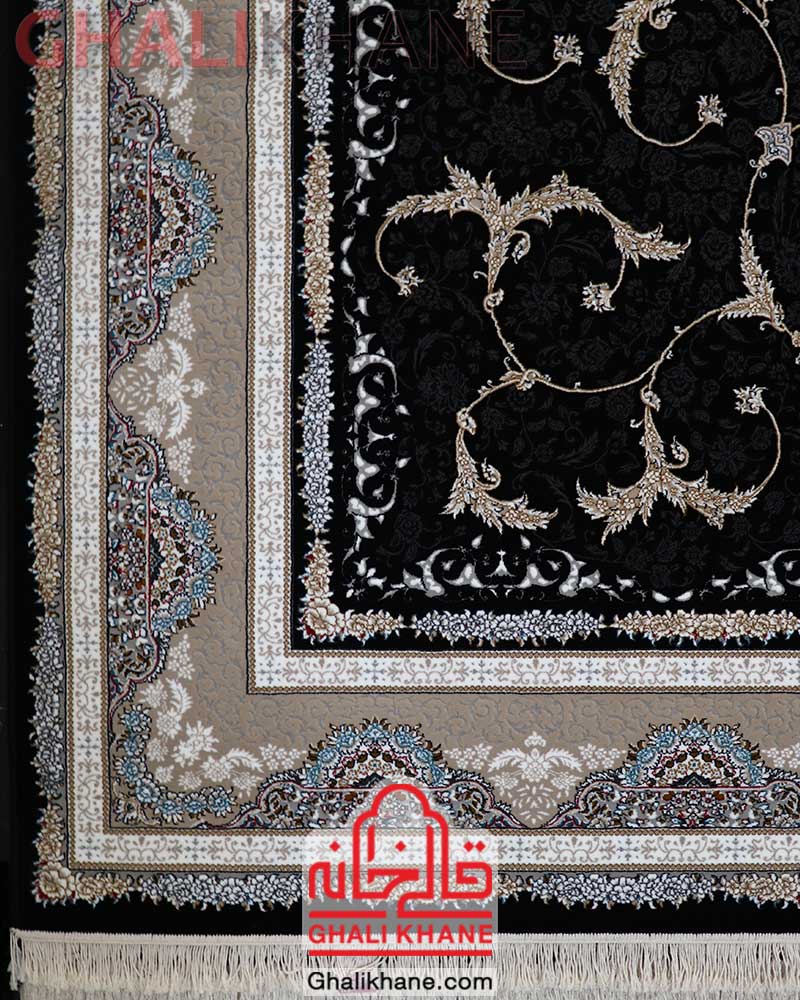 فرش نگین مشهد کد 2608 سرمه ای