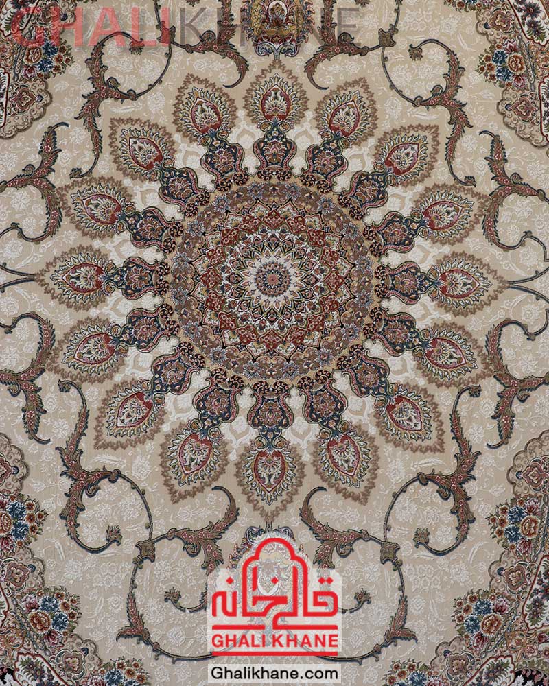 فرش نگین مشهد کد 1012 کرم
