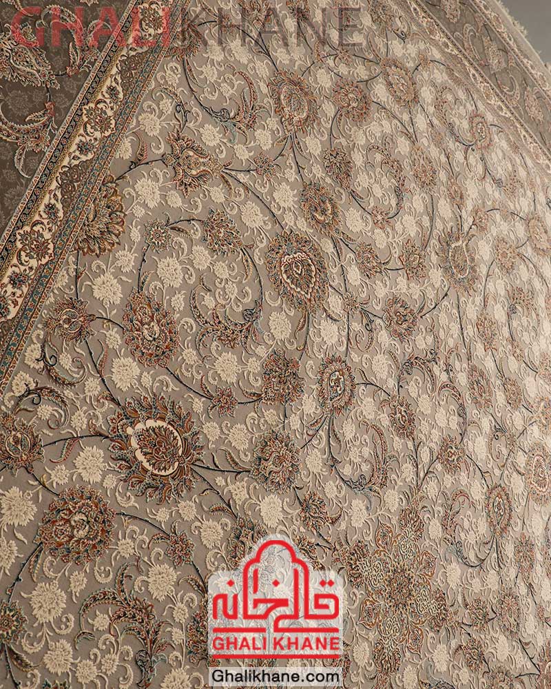فرش کویر یزد کد E502-1037 افشان کرم