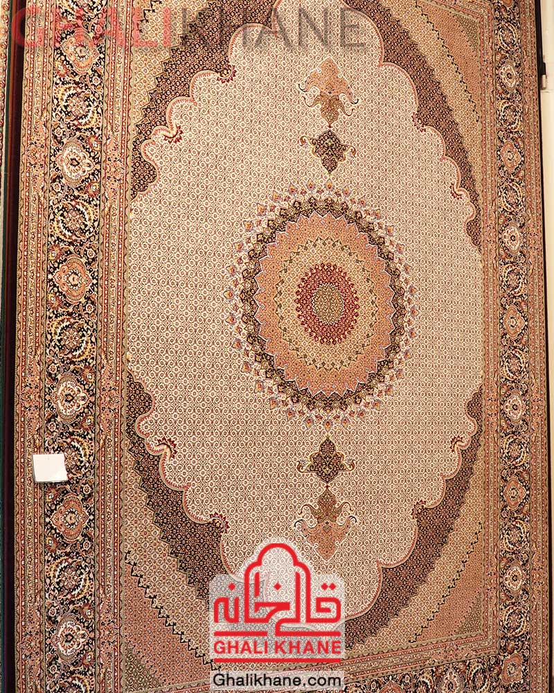 فرش کویر یزد 700 شانه طرح ریزماهی کلکسیون شهباز کد A002-1209