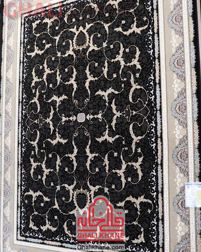 فرش نگین مشهد کد 2608 سرمه ای