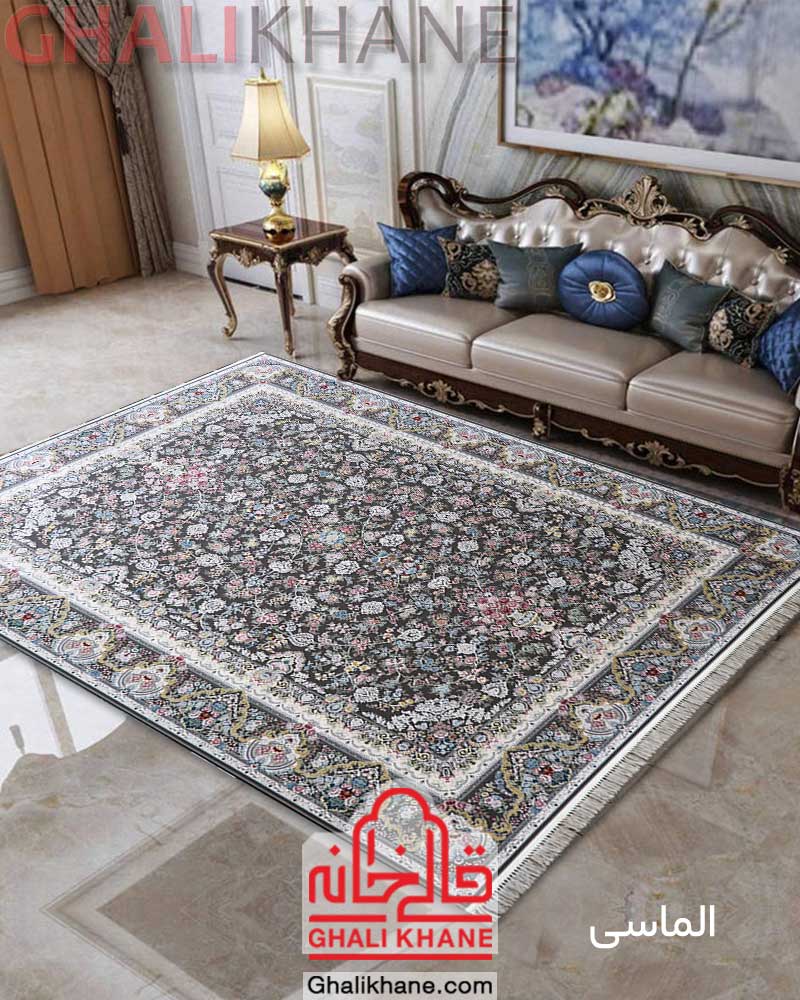 فرش زمرد مشهد 1500 شانه کد 55003 الماسی