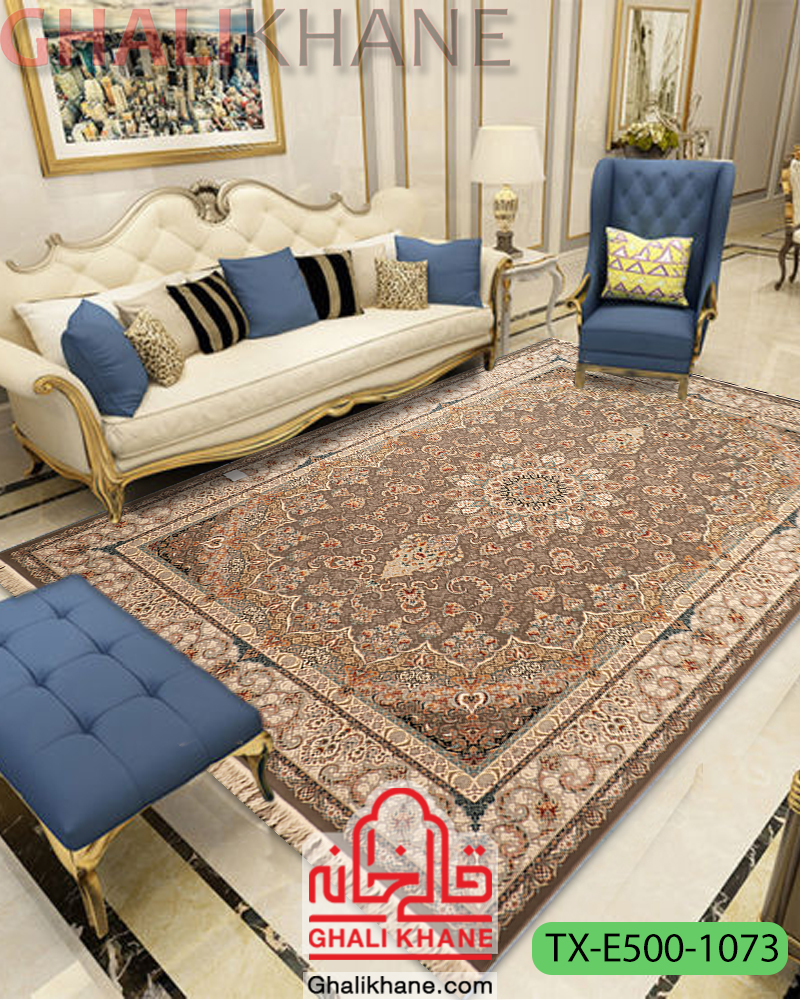 فرش ماشینی ستارگان کویر کد TX-E500-1073